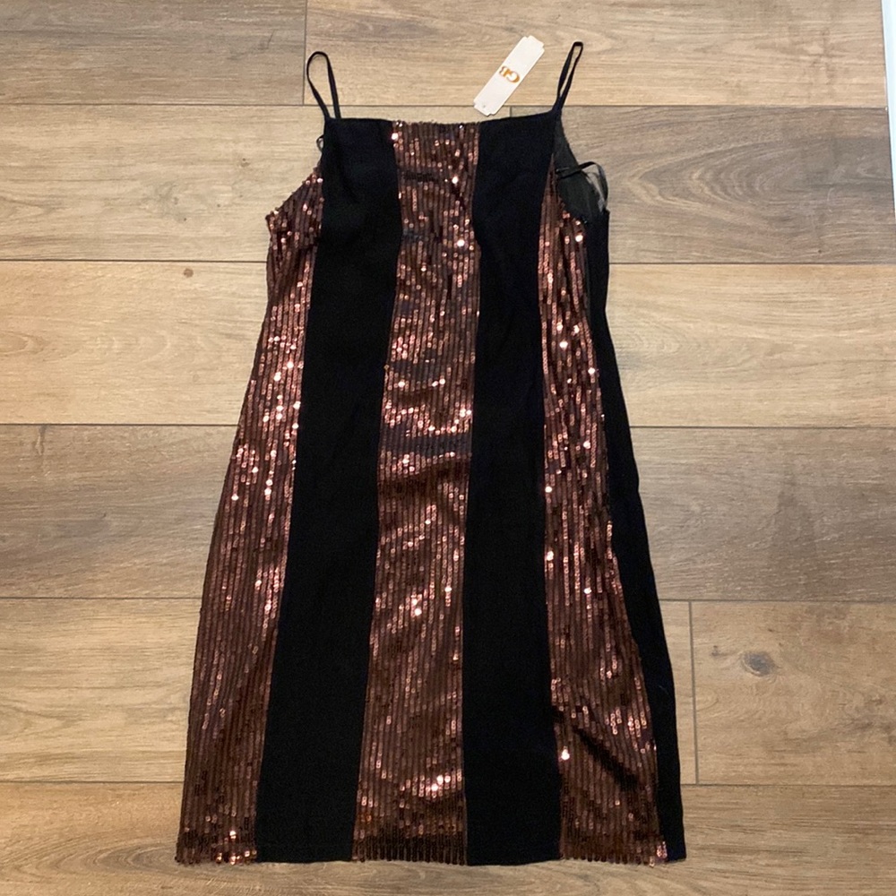 NWT Gianni Bini GB black sequin dress size small HOCO